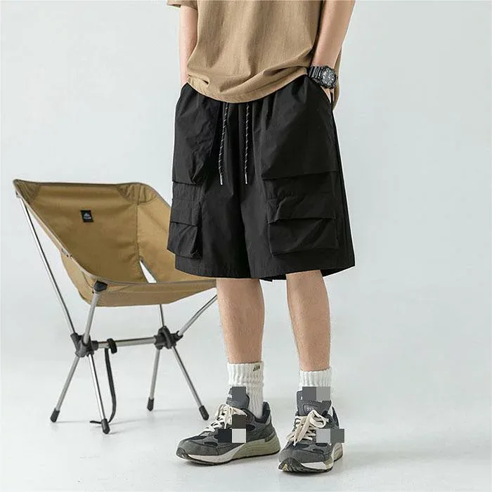 メンズ カーゴパンツ ハーフパンツ ゆったり 春 夏 スポーツ ランニング ジャージ ポケット付き ストレッチ ショートパンツ 大きいサイズ 短パン 5分丈 トレーニングウェア パンツ シンプル カジュアル 彼氏 父の日 ギフト 贈り物 プレゼント イージーパンツ