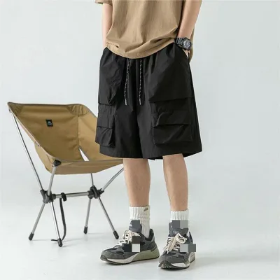 メンズ カーゴパンツ ハーフパンツ ゆったり 春 夏 スポーツ ランニング ジャージ ポケット付き ストレッチ ショートパンツ 大きいサイズ 短パン 5分丈 トレーニングウェア パンツ シンプル カジュアル 彼氏 父の日 ギフト 贈り物 プレゼント イージーパンツ