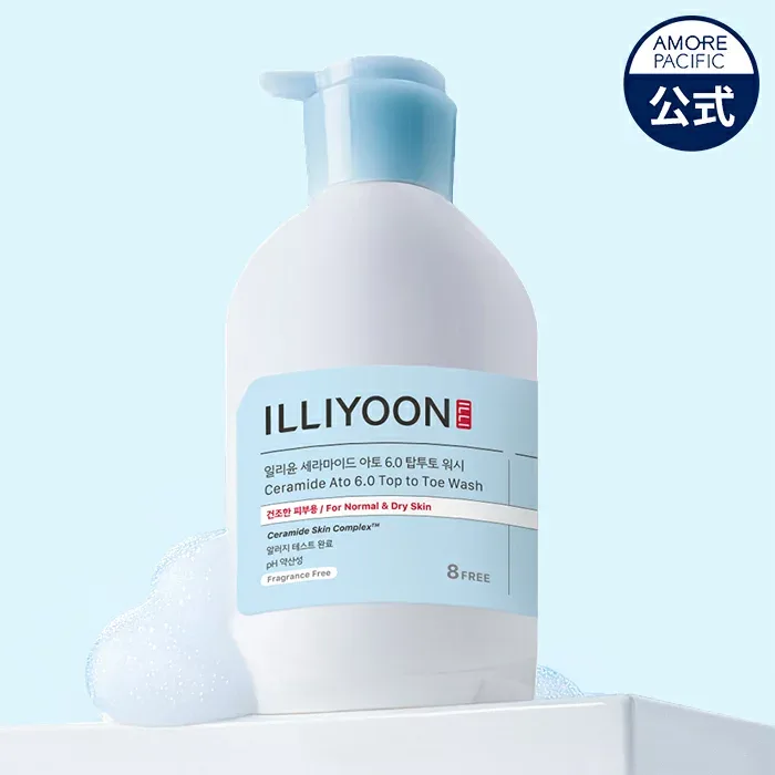 【ILLIYOON 公式】 セラミド アト 6.0 トップ トゥトー ウォッシュ 500ml【 イリユン 】 ボディ ソープ ボディウォッシュ 顔 ボディ 肌 潤い 敏感肌 乾燥肌 低刺激 無刺激 韓国 コスメ スキンケア ボディケア 無香料 アモーレパシフィック 化粧品