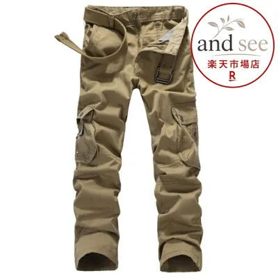 可能 カーゴパンツ メンズ 作業着 ワークパンツ ミリタリー ストレッチ スキニーパンツ ロング丈 ストレート チノパン カラーパンツ カーゴ スリム