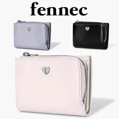 保証付 返品OK 日本 正規品 2026 日本未入荷ブランド Fennec フェネック HEARTY TRIPLE WALLET コンパクト レザー 財布 ハートロゴ 30代 40代 50代 60代 三つ折り 折りたたみ 本革 レディース ミニ財布 ユニセックス 通勤通学 記念日 小さめ クリンクルテクスチャ牛革
