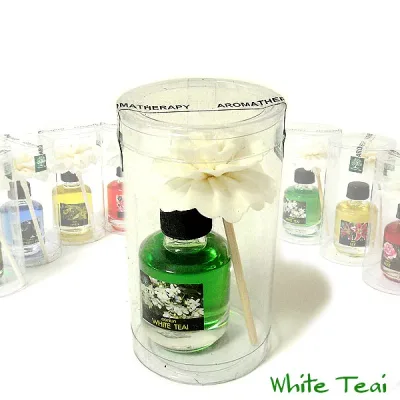 アウトレット 〔WHITE TEAI〕 ディフューザー付き アロマオイル アロマテラピーオイル 15ml香るスティック付き おしゃれな アロマオイル タイ雑貨【エスニック タイ アジアン アジアン雑貨】【楽ギフ_包装】