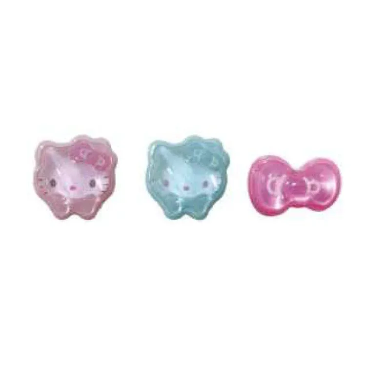 Hello Kitty Multi Deco Parts 3P สีพาสเทล พุคุปุกุ 3D 615826