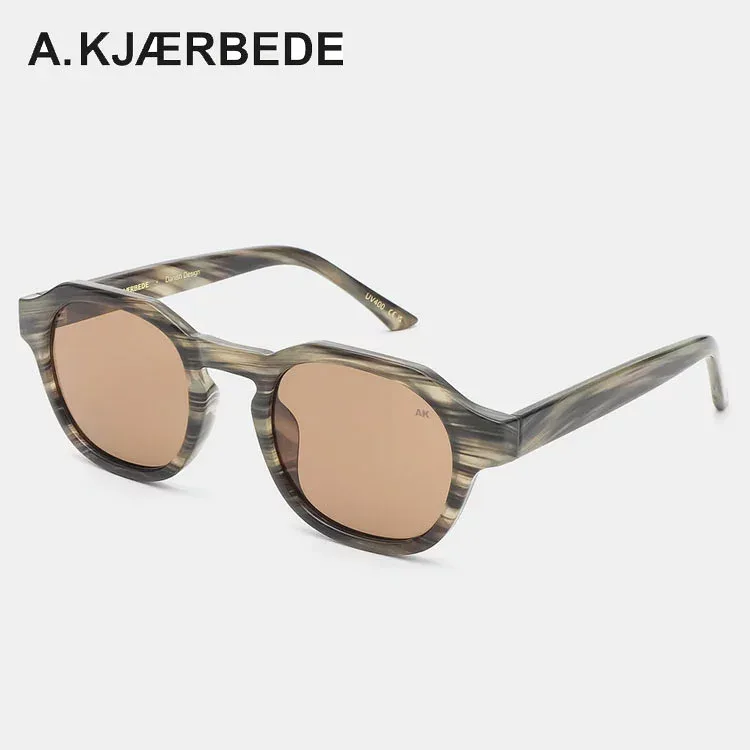 A.Kjaerbede エキアビド ZAN ザン Striped Horn KL2318-011 メンズ レディース サングラス メガネ 眼鏡