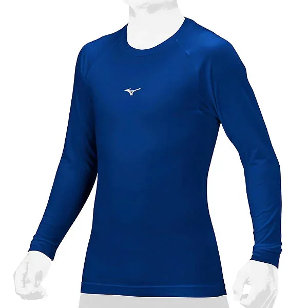 <全品10%OFFクーポン発行中> <ネコポス発送 送料無料> ミズノ(MIZUNO) 12JAAP5016 野球 ジュニア Zero Plus+ ゼロプラス ローネック 長袖 アンダーシャツ パステルネイビー 24AW
