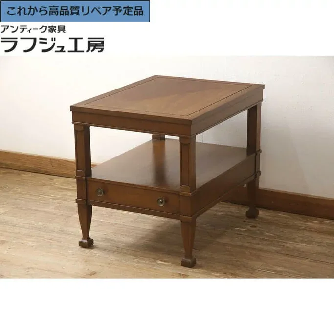 【中古】★事前問合せ必須★ エンドテーブル DREXEL HERITAGE ドレクセルヘリテイジ Triune トライユンシリーズ サイドテーブル ナイトテーブル 飾り台 アメリカ クラシカル エレガント リビング 寝室 玄関 店舗 カフェ ラフジュ工房 送料無料 r-062261
