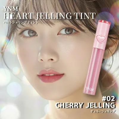 YNM ハートジェリングティント 02 チェリージェリング 韓国コスメ リップティント ピンクリップ ツヤリップ ジェリーティント シリコンブラシ付き 高発色 落ちにくい 保湿 リップメイク 韓国メイク デイリー メイクアップ プレゼント ギフト コスメ 送料無料