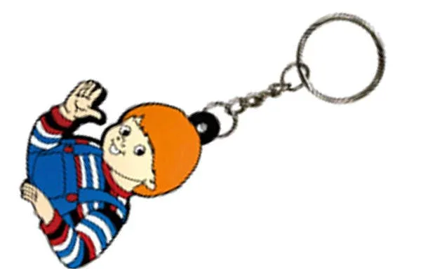 アメリカン雑貨 チャイルドプレイ Child's Play ラバーキーチェーンチャッキー チャールズレイ アメリカ 殺人鬼 人形 お人形 ホラー映画 キーホルダー キーリング チャーム 鍵 雑貨 グッズ