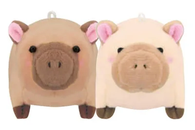 オリジナル ニコぬいキーホルダーカピバラ 動物 アニマル キーホルダー キーリング チャーム 鍵 ぬいぐるみ 人形 マスコット ニコイチ ペア おそろ 雑貨 グッズ かわいい