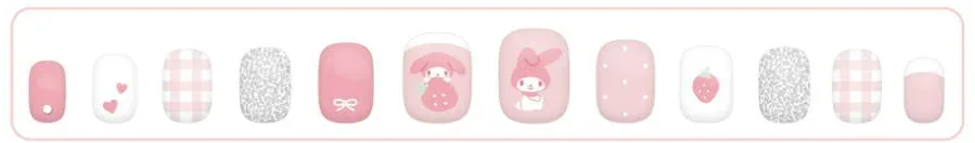 【送料無料】 サンリオキャラクターズ ネイルチップマイメロディ マイメロ まいめろ ガールズ 女の子 ネイル セルフネイル ショートネイル 美容 コスメ 雑貨 グッズ かわいい