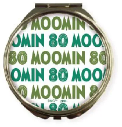 【送料無料】 ムーミン Moomin ミラーグリーン 緑 80周年アート リトルミイ アニメ 絵本 キャラクター かがみ 鏡 コスメ 化粧 メイク 雑貨 グッズ かわいい
