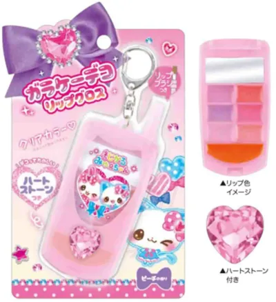 ガラケーデコリップグロス まじかるみゅーちゃん 平成 ガラケー レトロ 化粧 化粧品 口元 唇 フェイスケア ケア用品 保湿 乾燥 香り コスメ 美容 雑貨 グッズ かわいい