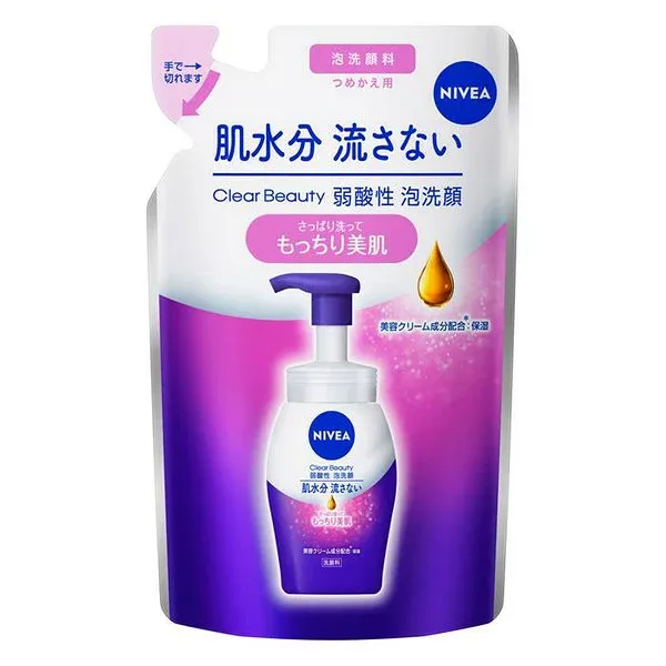 花王(株) ニベア クリアビューティー弱酸性泡洗顔 もっちり美肌 つめかえ用 130ml