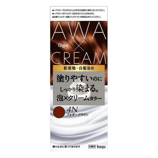 【医薬部外品】ホーユー(株) ビゲン 泡クリームカラー 4N フォギーブラウン