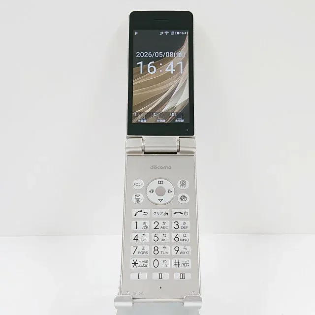 AQUOS ケータイ SH-02L ドコモ ゴールド 送料無料 本体 c19536 【中古】