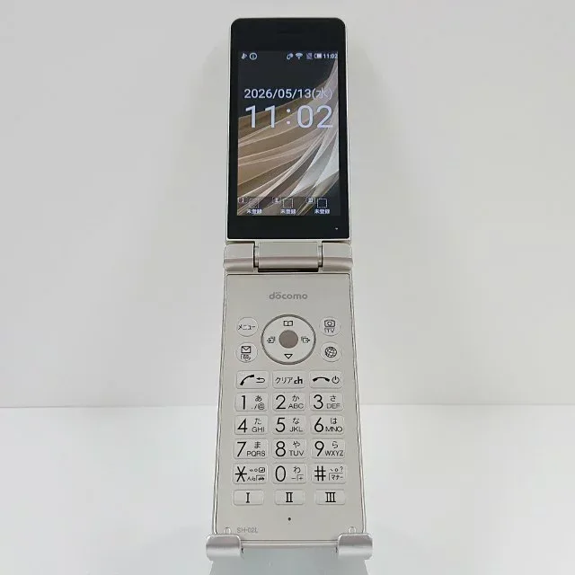 AQUOS ケータイ SH-02L ドコモ ゴールド 送料無料 本体 c19671 【中古】