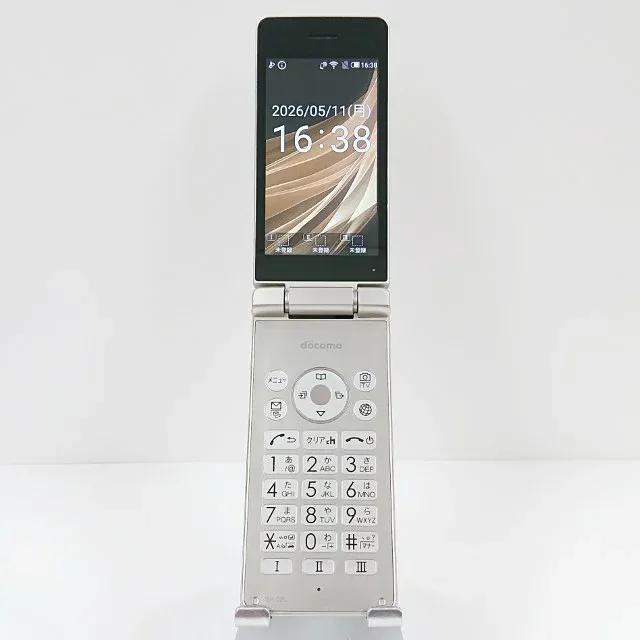 AQUOS ケータイ SH-02L ドコモ ゴールド 送料無料 本体 c19577 【中古】