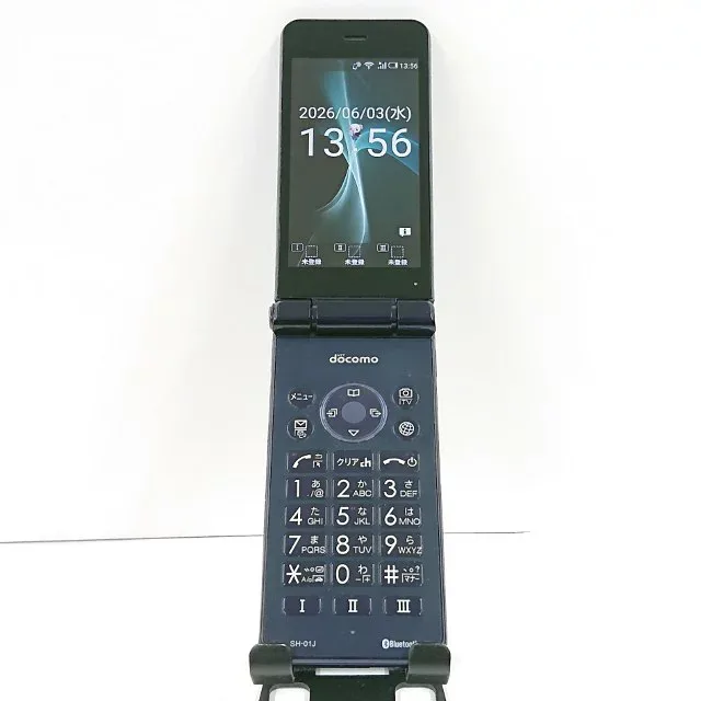 AQUOS ケータイ SH-01J ドコモ ブルーブラック 送料無料 本体 c20418 【中古】
