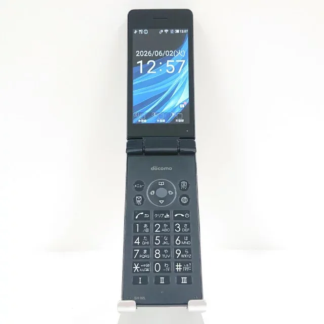 AQUOS ケータイ SH-02L ドコモ ブラック 送料無料 本体 c20391 【中古】