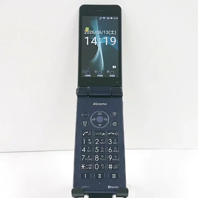 AQUOS ケータイ SH-01J ドコモ ブルーブラック 送料無料 本体 c20741 【中古】
