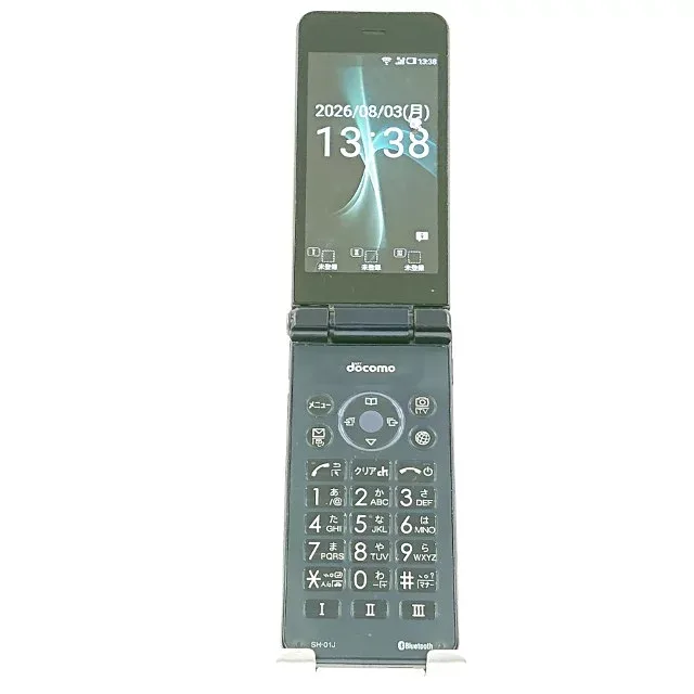 AQUOS ケータイ SH-01J ドコモ ブルーブラック 送料無料 本体 c20742 【中古】