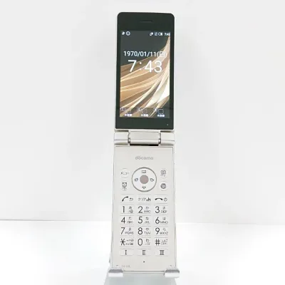 AQUOS ケータイ SH-02L ドコモ ゴールド 送料無料 本体 c21616 【中古】