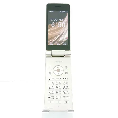 【訳アリ品】AQUOS ケータイ SH-02L ドコモ ゴールド 送料無料 本体 c21630 【中古】