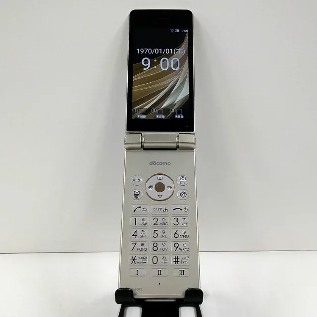 AQUOS ケータイ SH-02L ドコモ ゴールド 送料無料 本体 c21868 【中古】