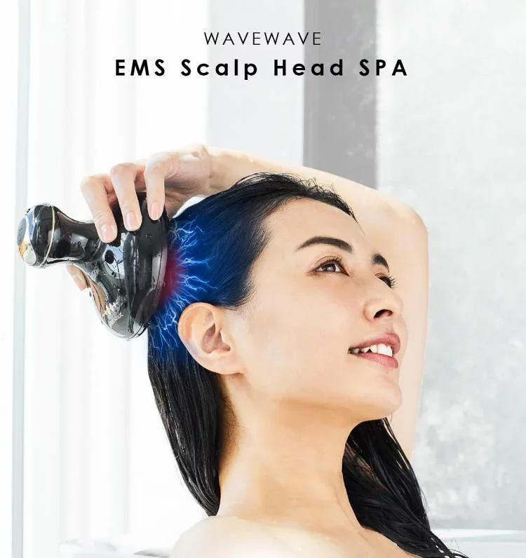 《送料無料!ポイント10倍》【WAVEWAVE EMS Scalp Head SPA ヘッドスパ 】Scalp Head SPA スカルプヘッドスパ ブラシ 頭皮ブラシ 頭皮ケア 電動 ヘッドマッサージ #B1
