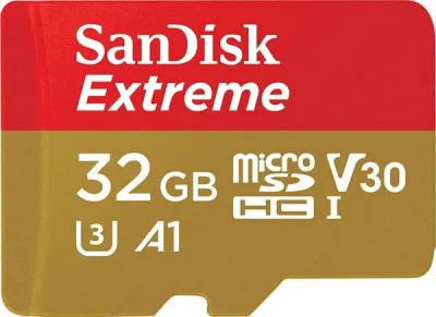 SanDisk サンディスク Extreme microSDHC 32GB UHS-I U3 V30 A1 4K対応 (R:100MB/s W:60MB/s) SDSQXAF-032G-GN6MN