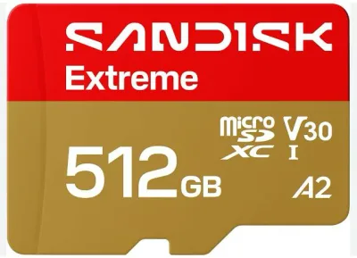 SANDISK サンディスク 512GB Extreme GO microSD UHS-I カード 5K & 4K UHDビデオ 読取240MB/秒 書込160MB/秒 A2 U3 V30 SDSQXGN-512G-GN6MN