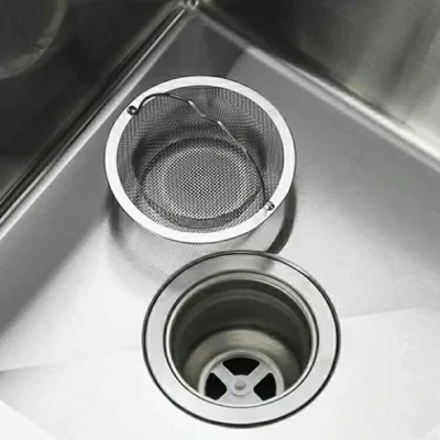 【マラソン期間中★ポイント2倍】 パンチング ステンレス カバー 排水口ゴミカゴ 清潔 流し用 排水口カバー キッチン 3点セット 取っ手付き 流し台 排水口 ネット
