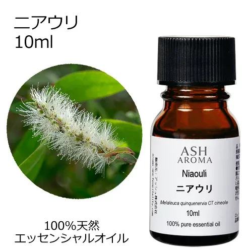 【最大1000円OFFクーポン配布中】 ニアウリ 10ml アロマオイル エッセンシャルオイル 精油 天然100% 植物由来 高品質 AEAJ認定 ウッド系 樹木系 香り アロマテラピー アロママッサージ アロマスプレー アロマバス 芳香浴 蒸気吸入 ASH AROMA