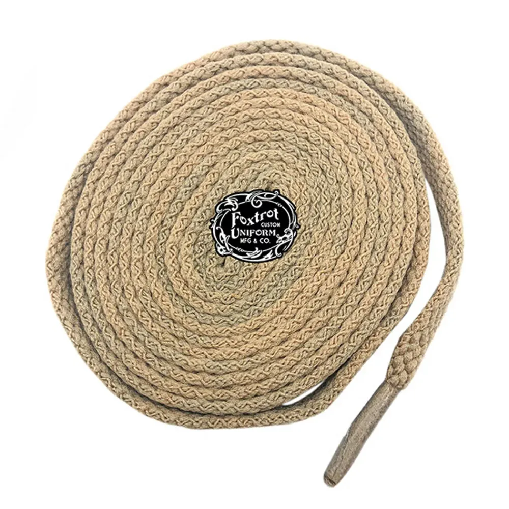 Foxtrot Uniform THREADS SPORT LACES SHADOW フォックストロット ユニフォーム シューレース スニーカー ( 120cm 170cm ベージュ 靴紐 )