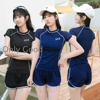 送料無料 水着 レディース 体型カバー 夏 中学生 高校生 スポーティー 可愛い スイムウェア 夏 海 ビーチ 水泳服 10代 20代 30代
