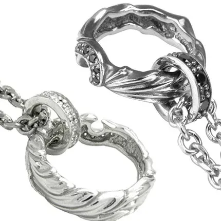 アルテミスクラシック ArtemisClassic ペアセット ドラゴンハートチャーム&フェニックスハートチャーム ACP0224 ACP0225(ACCN0044ステンレスチェーン50cm付き)
