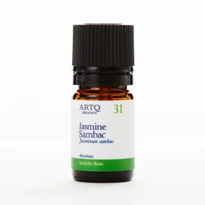 オーガニック認証取得 【ジャスミンサンバック】 アロマオイル オーガニック精油 精油 エッセンシャルオイル Jasmine Sambac 2mlアロマティークARTQORGANICS