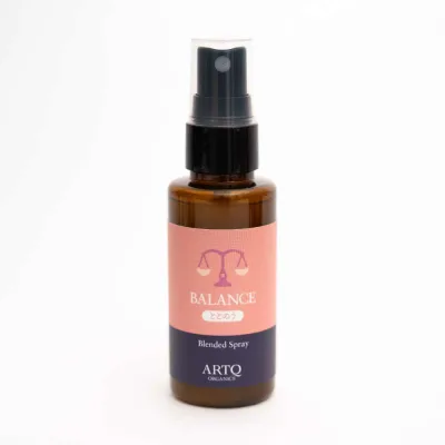 ARTQ ORGANICS バランス ブレンド精油スプレー 50mL Day & Night デイ&ナイト オーガニック 精油 アロマスプレー ルームスプレー ミスト アルコールフリー アロマティーク