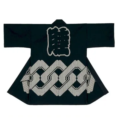 法被 ロング 長半纏 長い 刺子 厚地 睦 吉原つなぎ はっぴ ハッピ 祭 メンズ レディース (s崖9429) よさこい まつり 祭り 大人 袢纏 消防 火消 取寄せ商品