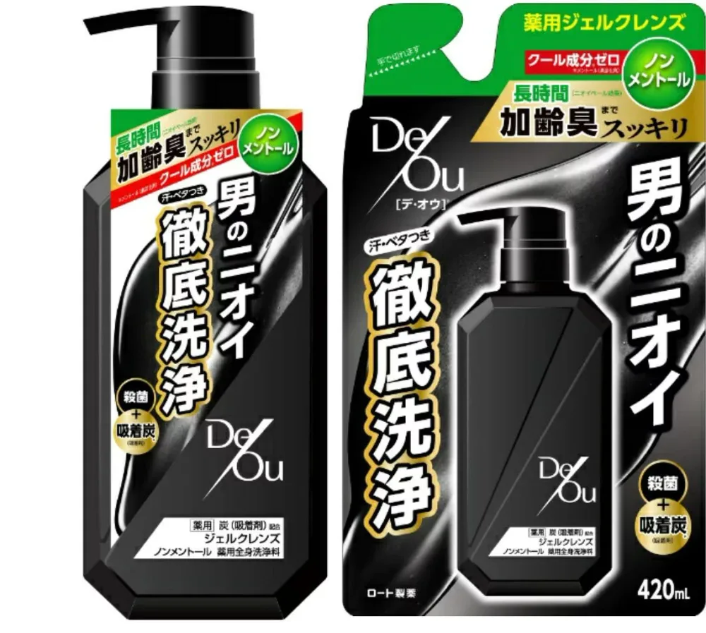 【医薬部外品】ロート製薬 デ・オウ 薬用ジェルクレンズ ノンメントール ポンプ 本体 520mL+詰替用 420mL 各1個セット【薬用クレンジングウォッシュ】