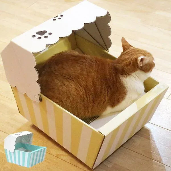 ■在庫限り・入荷なし■ キャットハウス またたび 爪とぎ付き 猫 ペットハウス nekoto ゆらゆら猫ちぐら ( ネコ ねこ 猫用品 爪とぎ )