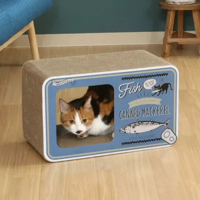 爪とぎ 猫の爪とぎ 缶詰 猫 ダンボール 長持ち ( 爪研ぎ つめとぎ 猫用 爪とぎハウス 段ボール ストレス解消 遊び おもちゃ かわいい )