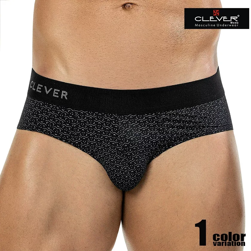 メンズビキニ CLEVER/クレバー EROS BRIEF 柄 プリント 男性下着 メンズ パンツ ブリーフ フルバック ローライズ 立体縫製