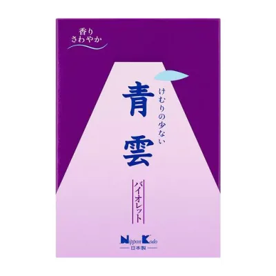 日本香堂 青雲 バイオレット 徳用大型バラ詰 約275g お線香 微煙 煙が少ない 仏壇 お供え 仏具