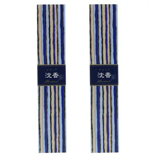 日本香堂 かゆらぎ 沈香 スティック 40本入(香立付)x2個セット お香 まとめ買い 高級香木 じんこう