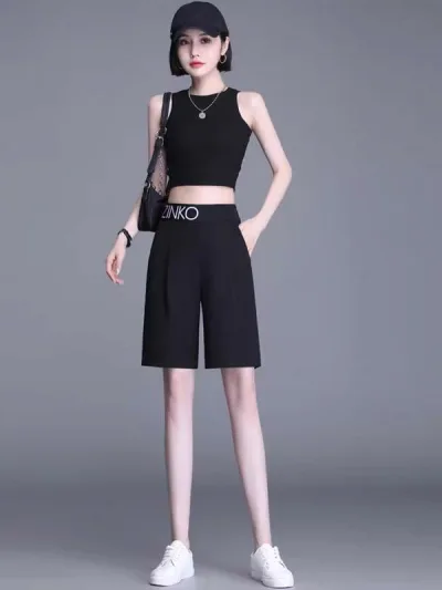 パンツ レディース テーパードパンツ ズボン カジュアルパンツ ワイドパンツ センタープレスパンツ センタープレス センタープレスコットンパンツ
