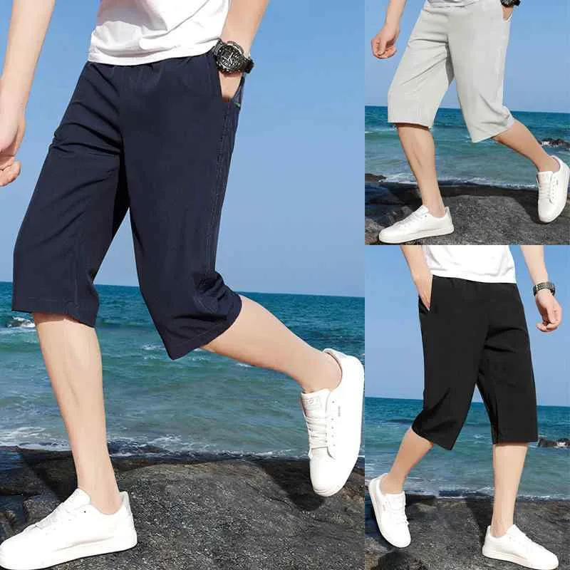ハーフパンツ メンズ 春夏 接触 薄手 ゆったり カジュアル スポーツ トレンド クロップドパンツ ルームウェア アウトドア 部屋着 ショートパンツ ストレッチ 通気性 軽量 快適 大きいサイズ オーバーサイズ