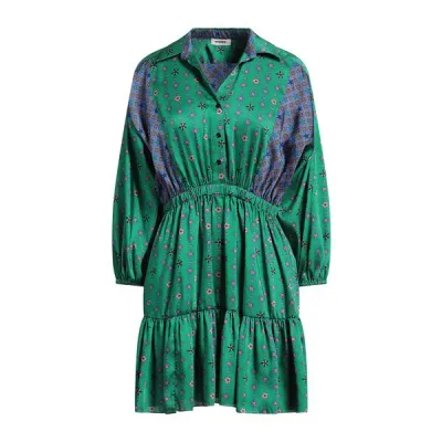 【送料無料】 サンドロ レディース ワンピース トップス Mini dresses Green