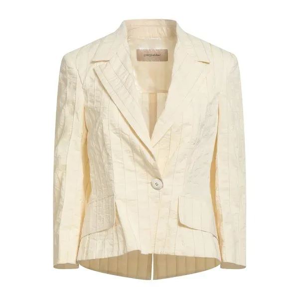 【送料無料】 ジェントリーポルトフィーノ レディース ジャケット&ブルゾン アウター Blazers White