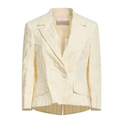 【送料無料】 ジェントリーポルトフィーノ レディース ジャケット&ブルゾン アウター Blazers White